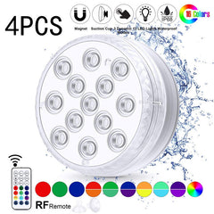 Led Beads Submersible Light Waterproof Underwater Lamp For Garden Swimming Pool Fountain Spa Party Bathroom Remote Control