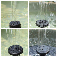 Solar Fountain Water Outdoor Garden Circular Floating Water Landscape