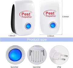 10x Pest Repeller Reject Ultrasonic Electronic Rat Mouse Mosquito Insect Control