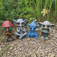 Halloween Garden Decoration Alien Statue Garden Garden Garden Decoration