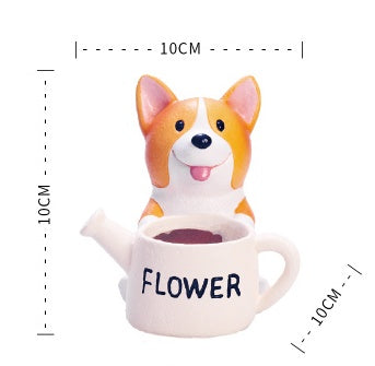 Flower Pot Mini Plant Pot Modern Pet Dog Annimal Style Garden Cactus Succulent Pots