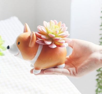 Flower Pot Mini Plant Pot Modern Pet Dog Annimal Style Garden Cactus Succulent Pots