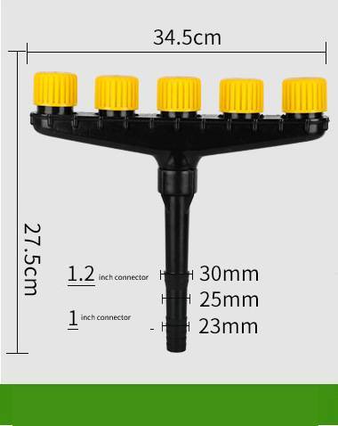 Multi-head Spray Porous Spray Header Watering Vegetables Garden Watering Water Pipe Nozzle